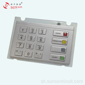 Vodotesný šifrovací PIN kód pre automat